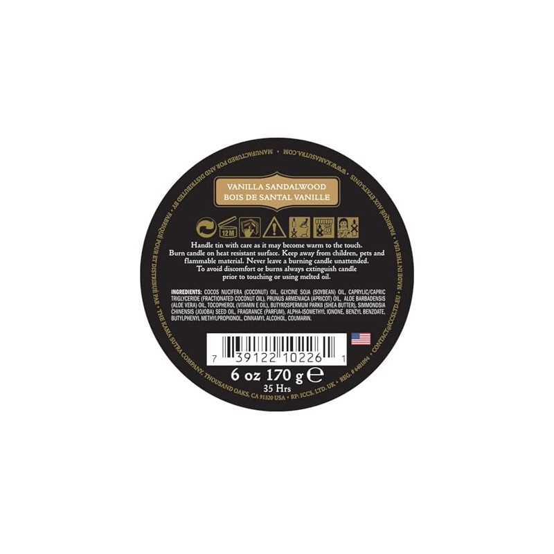 KAMA SUTRA VELA PARA MASAJE TAHITIAN SANDALWOOD