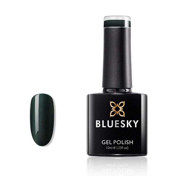 Bluesky Bluesky Gel Polish, Forest Green, 80574, 10 ml, Gel Dissolvable Nail Polish, Green, Dark (Curing Under UV/LED Lamp Required) Pack (x)