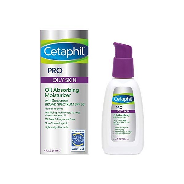 Cetaphil Dermacontrol Facial Moisturizer for Acne-Prone Skin with Suncreen SPF 30, 4 Fluid (Packaging May Vary) Ounce