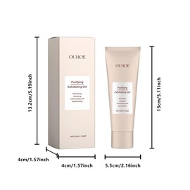 Gentle Facial Exfoliating Gel, 3 Counts/set Deep Cleansing Facial Scrub, Facial Skin Care Product for Women & Men, Facial Pore Cleanser