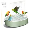 POMFAEE Bird Bath, Parrot Bathtub, Automatic Parrot Shower Bath with