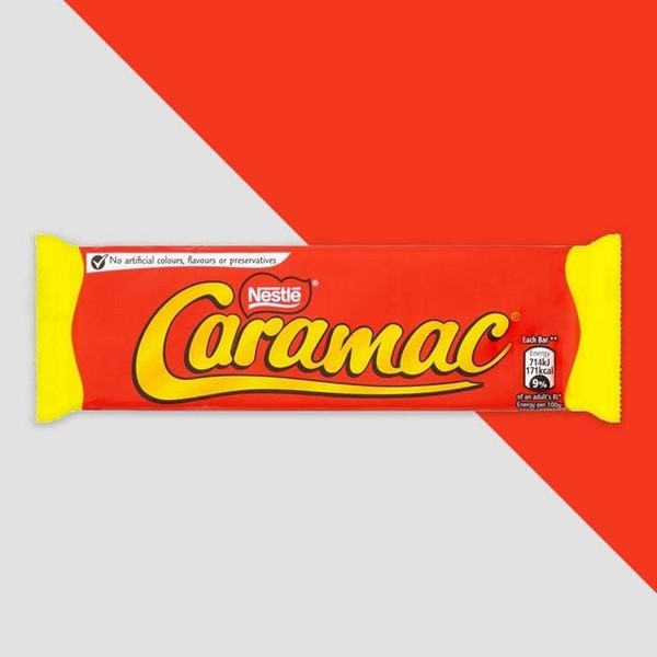 Nestle CARAMAC Bars Caramel Flavour Chocolate 30g Bars (12)