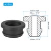PATIKIL 28mm / 1-1/18" Drilled Hole 15/16" Inner Diameter Rubber