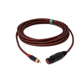 System-S RCA RCA Cable 5 m Male to XLR 3-Pin Female Adapter in Red