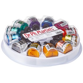 Dr. Ph. Martin's 400869-XXX Iridescent Calligraphy Color Bottles, 1.0 oz, Set of 12 (Set 2)