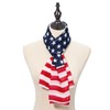 American Flag Scarf for Women Patriotic Flag Scarf Silk Feeling