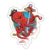 Spreadshirt Captain Sharky Giant Octopus Sticker 10 x 10 cm
