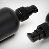 12Pack 120ml Matte Black Glass Pump Bottle with Black Pump
