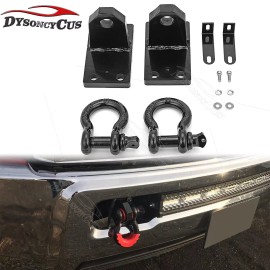 DYSO Heavy Duty Front Shackle Tow Hook Bracket Fit Dodge Ram 2500/3500/4500 2010-2018
