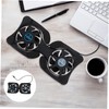 IWOWHERO Portable Foldable Laptop Cooler Dual Fans Universal Cooling Pad
