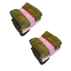 Kochblume Microfibre Cloth Colour Mix Set 4-8-12 | Microfibre Cloth Cleaning Cloth 30 x 30 cm | Absorbability up to 300 ml | Extra Absorbent Fibres | Colour Mix: Anthracite/Taupe/Olive-Dusky Pink