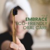 Pursonic Wide Brush Head Charcoal Toothbrush with Eco-Friendly Cedarwood Handle,