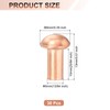uxcell 30 Pcs 13/64" x 25/64" Round Head Copper Solid