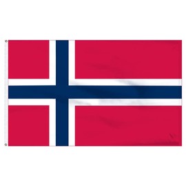 Super Tough 3'x5' Premium Banner Flag of Norway | Nylon Flag with Pole Sleeve | USA-Made, Heavyweight Nylon | Indoor Decor