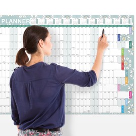 Wall Planner 2025 - A1 Large 2025 Wall Planner from Jan. to Dec. 2025, Wall Planner 2025 for Home, Office, or School, 88 x 57 cm