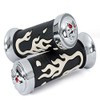 Szmsmy Skull Bike Grip 1.0 inch (25 mm) Plated Left