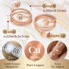 Auramag Copper Rings for Women,Lymphatic Drainage Magnetic Rings with 3500