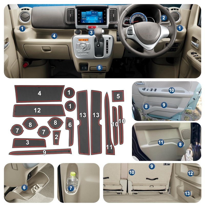 【RUIYA】Suzuki Every DA17V DA17W Dedicated Rubber Mat Rubber Mat Every