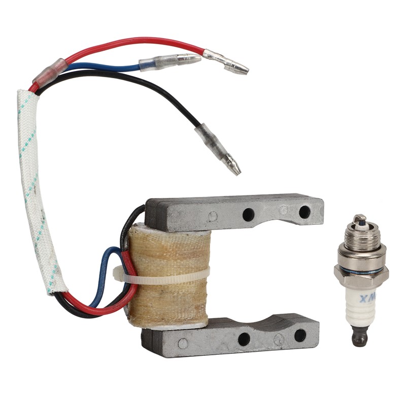 3 Wire Ignition Coil with Spark Plug 12V Replacement for