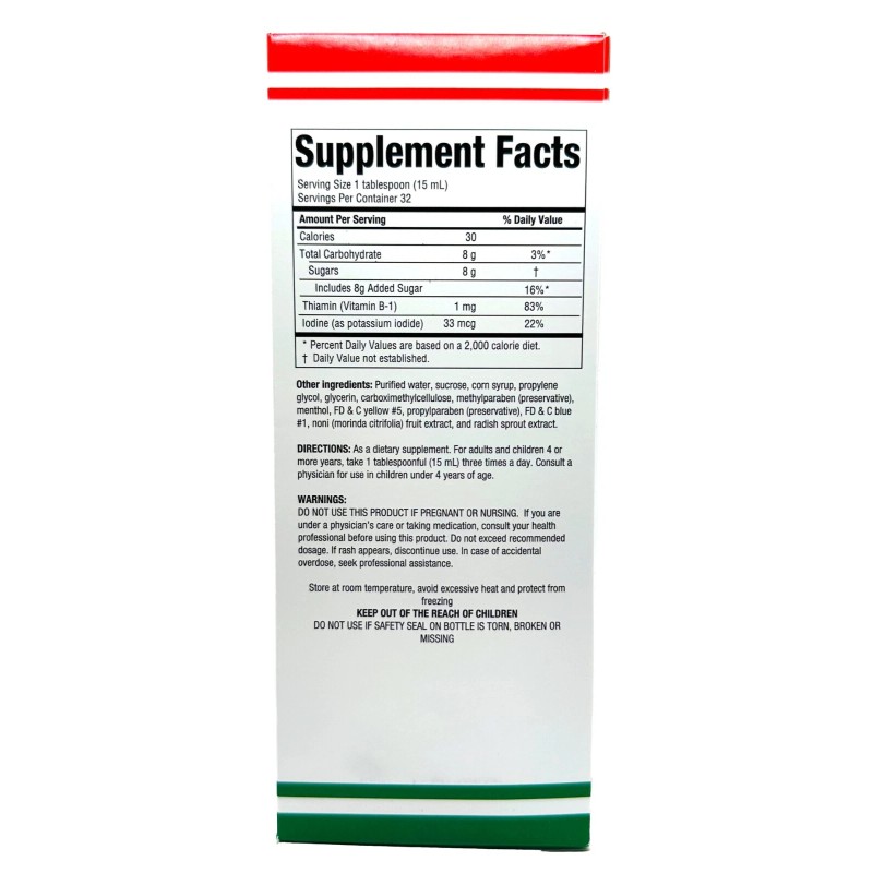 Rabano Yodado con NONI + Vitaminas 480ml / Rabano Yodado