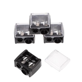 PACKOVE 4pcs Dual Eyebrow Pencils Sharpener for Eyeliner Makeup Pencils Lightweight Portable Design for Makeup Kits Random Color