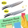 Rust Eraser for Knives Kitchen Stoves Wood Finish and Bicycles