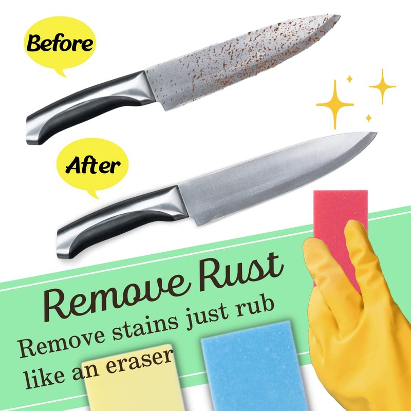 Rust Eraser for Knives Kitchen Stoves Wood Finish and Bicycles