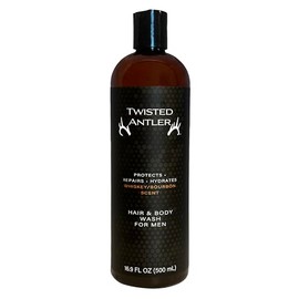 Twisted Antler Hair and Body Wash for Men - 2-in-1 All Natural Mens Shampoo and Skin Care - Protects, Hyrdates and Repairs with Anti-Aging Benefits (500 ml)