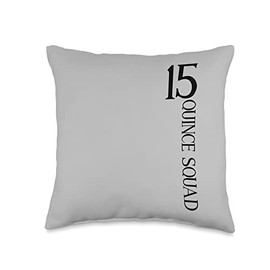 15th Birthday Quince Squad Quinceanera Co. Quince Squad 15th Birthday Girls Quinceanera Throw Pillow, 16x16, Multicolor