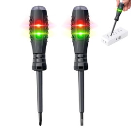 Electrical Screwdriver Voltage Tester Pen – 2 Pack 2-in-1 High Torque Magnetic Electric Tester Pen for Electricians – Non Contact Circuit Detector & Screwdriver Set for Electrical Work & Home Repairs