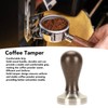 Coffee Tamper Solid Wood Handle Stainless Steel Easy to Use