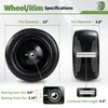 2PCS 13x6.50-6 Flat Free Front Zero Turn Lawn Mower Tires,