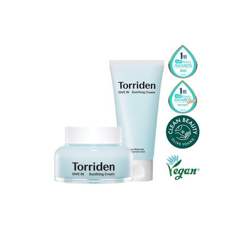 Torriden Dive-in Soothing Cream 100ml Double Pack - Torriden Dive-in