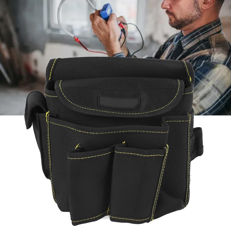 Tool Waist Bag Thickened Hard Wearing Multi Pockets Polyester EVA