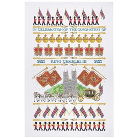 Ulster Weavers King Charles III Coronation 100% Cotton Tea Towel - Multicoloured - Limited Edition, Approx. 48 x 74 cms - Celebration (022KCCC)