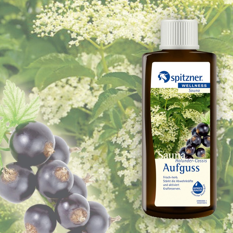 Spitzner Sauna Infusion Wellness Elderberry Cassis (190 ml) Concentrate
