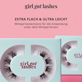 GirlGotLashes Mini Box Everyday Edition No. 2 - Eyelash Extensions for Home - 1 Pair of Eyelashes - Lashes with 5-7 Days Hold - Vegan - Handmade