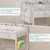 BOLUO White Kids Desk and Chair Set for 5-8 Year
