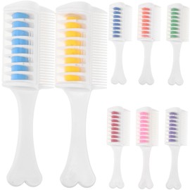 AUTSUPPL 8pcs Highlight Hair Comb Hair Chalk Hair Comb for Men Hair Color Chalk Combs for Men Party Hair Color Washable Hair Dye Temporary Hair Color Party Hair Dye Temporary Dye Hair Comb