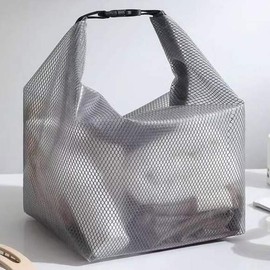 JQ Waterproof EVA Mesh Bag for Travel, Water Play, Swimming, Bath Bag, Small Toiletry Bag / 방수 EVA 메쉬백 여행 물놀이 수영 목욕가방 소 세면가방