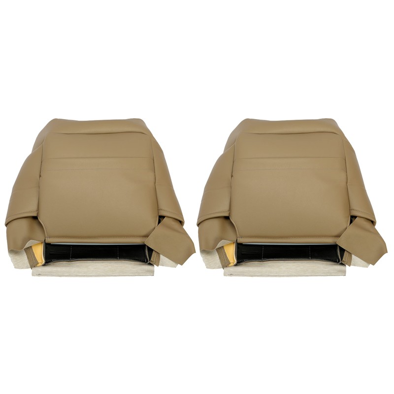 KUAFU 2PC Seat Top Cover Tan Compatible with 1996 1997