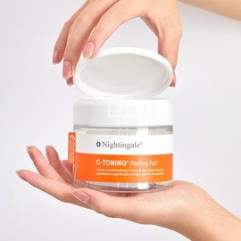 Nightingale C-Toning Peeling Pads, 60 sheets, facial exfoliation / 나이팅게일 C-토닝 필링패드 60매입 얼굴각질제거