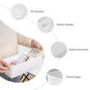 SHAIDOJIO 10Pcs White Narrow Storage Bins, 10" Long Bathroom Organizing