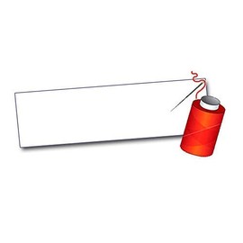 100 Blank SEW ON Clothing Labels