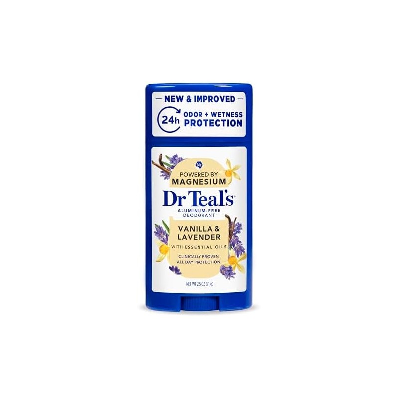 Dr Teal's desodorante con aceite de coco libre de alumino