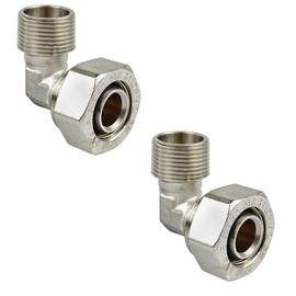 Commercial and industrial equipment and replacement parts Maxline 90 Degree Elbow Fitting 3/4 Tubing x 3/4" Male NPT Compressed Air Piping M8088(2 PCS)