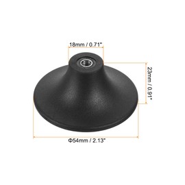 sourcing map 2pcs Universal Pot Lid Top Replacement Knob, Heat Resistant Plastic Pan Lid Holding Handles Knob Grips for Kitchen Cookware Lid Cover, Black