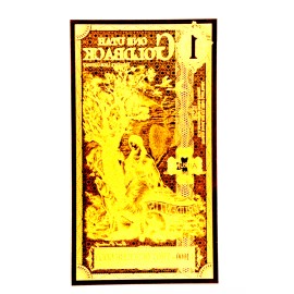 GoldBack Inc. 1 Utah Goldback Aurum Gold Foil Note 1/1000 oz 24kt .999 Fine Gold Back