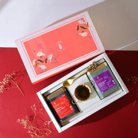 Luxmi Estates - Sleep Tea Set - 2 x 100g Tins of Valerian Dream and Vanilla Spice Chai + 1pc of Spoon and 1pc of Infuser