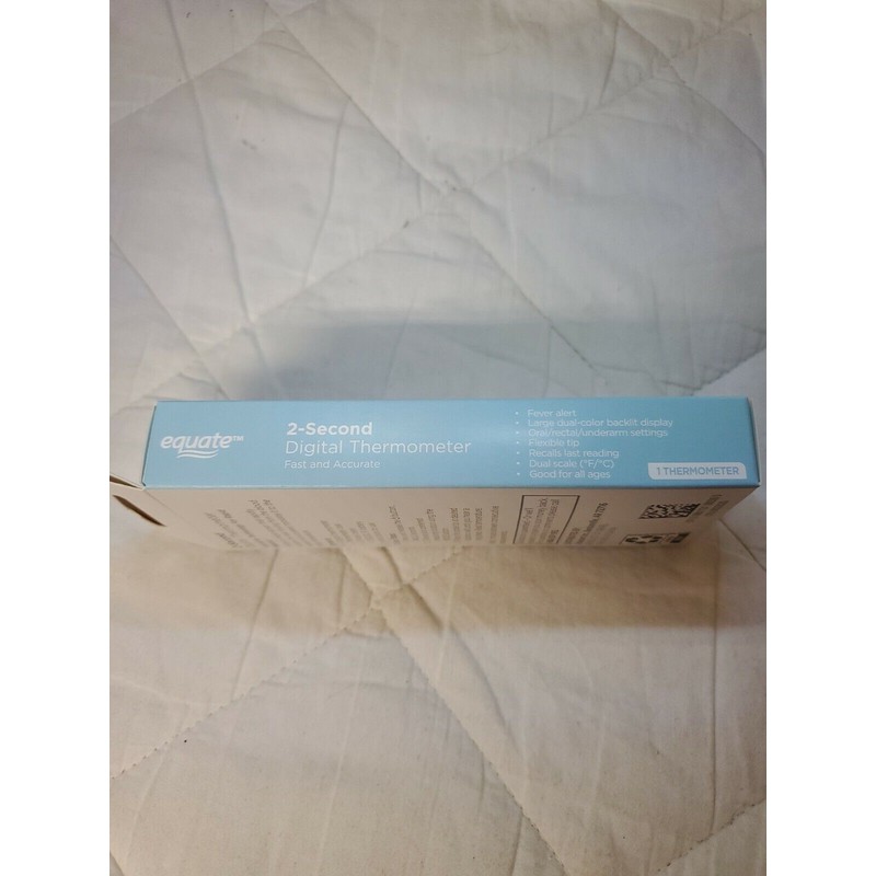 EQUATE Digital Thermometer Adult/Children 2 Second Fast and Accurate Equate